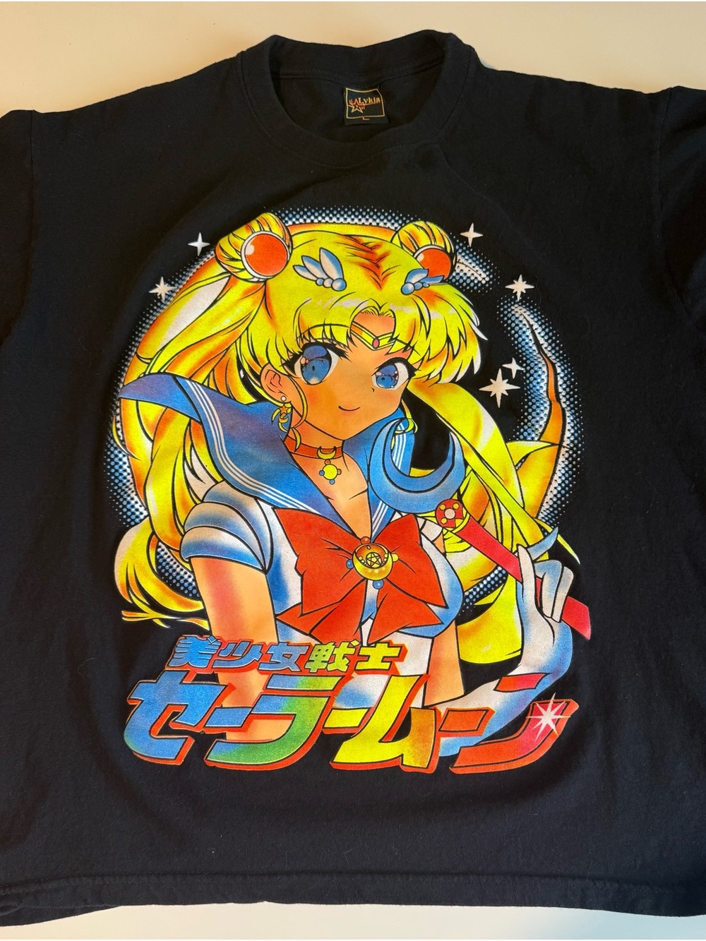 Sailor Moon black t-shirt Size L